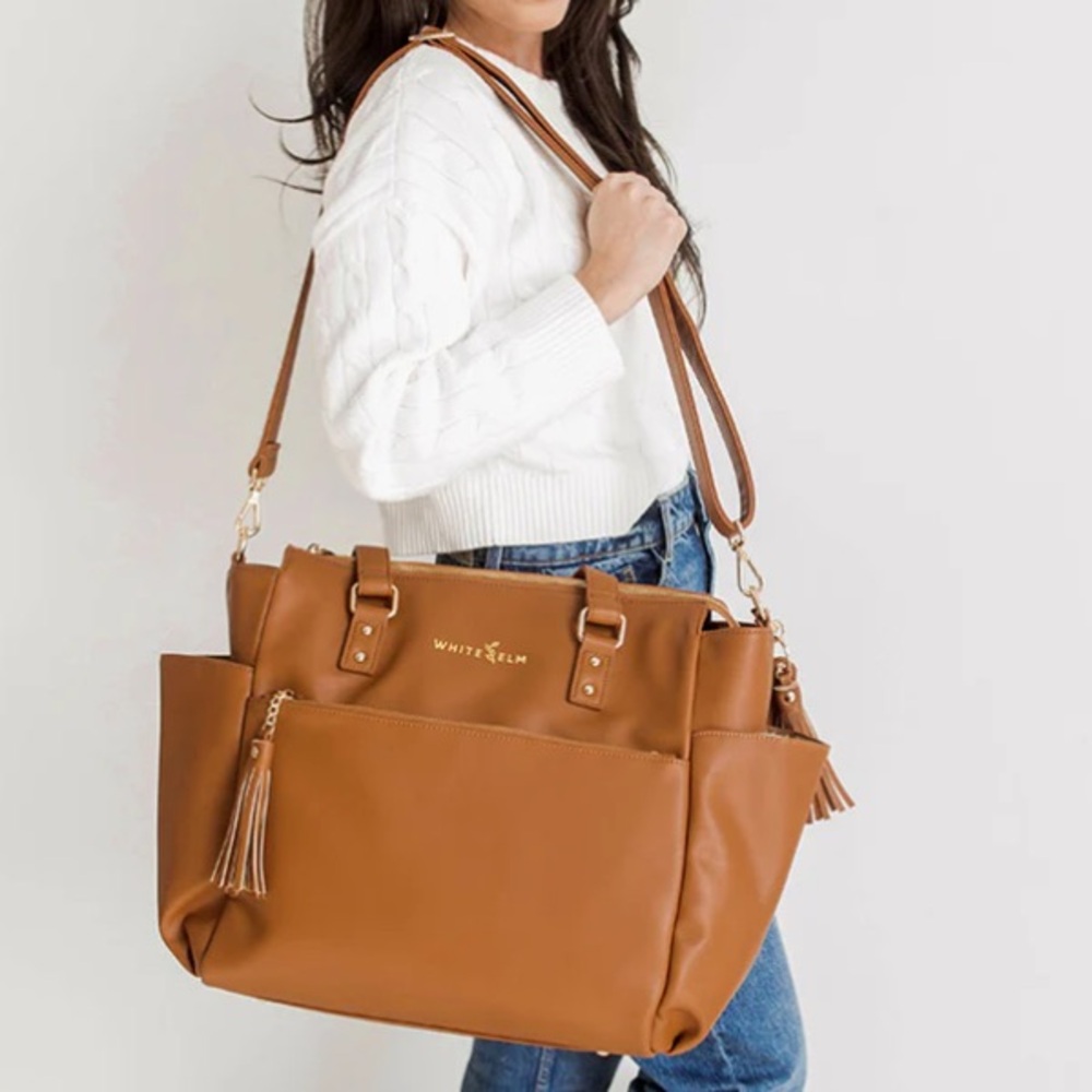 White Elm Tan Bag